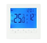 Termostato inalámbrico digital, termostato programable para calefacción por suelo radiante, función anticongelante, alimentado por dos baterías de 1,5 V, para calefacción por suelo radiante