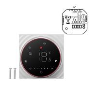 Termostato inalámbrico Pantalla LED Control de alta temperatura Precisión Termostato inteligente programable para calefacción eléctrica doméstica AC 95 a 240 V (Negra)