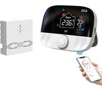 Termostato inalámbrico WiFi Tuya, termostato Conectado WiFi, termostato Conectado a Caldera de Gas programable, para Calentamiento de Agua y Caldera de Gas, Compatible con Alexa Google