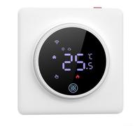 Termostato inteligente con control remoto WiFi, termostato inalámbrico inteligente, material ABS, para suministros de fontanería, sistemas eléctricos de calefacción por suelo radiante (calefacción por