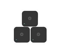 Termostato inteligente, Controlador de CA del termostato, botón táctil Tuya APP Sensor inalámbrico de temperatura y humedad Voz(3PCS Remote sensor)