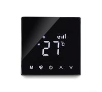 Termostato inteligente LCD, para controlador de acondicionamiento central, temporizador programable y control de tres velocidades, termostato de bobina de ventilador para oficina en casa