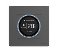 Termostato inteligente MOES ZHT SR compatible con plataforma Tuya y con interfaz multilingüe (GB-blanco)