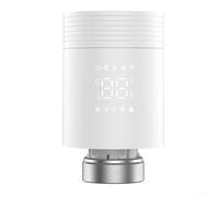Termostato inteligente para radiadores con conexión WiFi para control de aplicación Tuya 6 ajustes de temperatura diarios, funcionamiento silencioso, retención de memoria