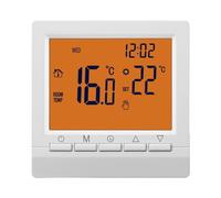 Termostato inteligente pequeño - Termostato montado en la pared, termostato programable resistente | Controlador de temperatura de pantalla LCD, termostato alimentado por pilas para un control preciso