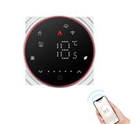 Termostato Inteligente Programable 16A, Controlador Digital para Suelo Radiante, Color Luz Regulable, para Calefacción Eléctrica - Ahorro Energético, Sensor Preciso, Fácil (E-1)