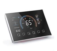 Termostato inteligente programable con bomba de calor, termostato digital WiFi con pantalla táctil de 4.3 pulgadas, control de voz de aplicación compatible con Alexa para sistemas de bomba de calor