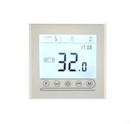 Termostato inteligente programable con control remoto WiFi para Access, programación de 6+1 días, respaldo de memoria, soporte de asistente de voz para Alexa y Google Home, elegante diseño cromado