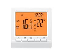 Termostato Inteligente, Termostato De Calefacción De Caldera De Gas LCD, Controlador De Temperatura Programable, Memoria De Apagado Digital,Digital programable(Orange)