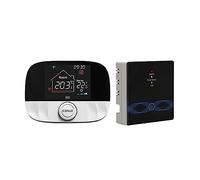 Termostato inteligente, Termostato inteligente Tuya, controlador de temperatura inalámbrico for calefacción de agua de caldera de Gas, termorregulador de hogar inteligente LCD(White T9N)