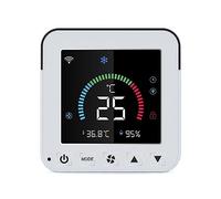 Termostato inteligente, Termostato Tuya, controlador infrarrojo de temperatura y humedad del aire acondicionado, pantalla táctil LCD de alimentación USB(1 Pcs-01)