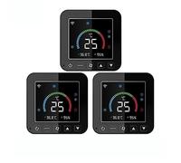 Termostato inteligente, Termostato Tuya, controlador infrarrojo de temperatura y humedad del aire acondicionado, pantalla táctil LCD de alimentación USB(3 Pcs)