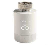 Termostato inteligente TRV para Tuya, válvula de radiador programable WiFi con control de voz, horario de 5+2/6+1/7 días, bloqueo infantil, compatible con ALEXA y para aplicación Smart Life, blanco