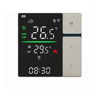 Termostato inteligente Tuya WiFi, 86 x 86 x 41 mm, plástico 3/16 A, controlador de temperatura programable inalámbrico para calefacción eléctrica de suelo (gris 3A-WIFI)