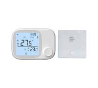Termostato inteligente WiFi controlador de temperatura digital con pantalla táctil para sistema de refrigeración de calefacción del hogar compatible con Alexa RF433 Control remoto inalámbrico (WIFI)