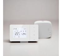 Termostato inteligente WiFi, controlador inalámbrico de calefacción de caldera de gas para aplicación Tuya, control de voz con Alexa Google Home programable de 7 días (sin wifi)