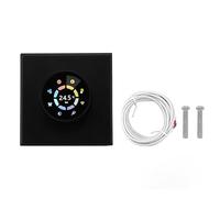 Termostato Inteligente WiFi, Negro, AC95-240V, Superfície y Empotrable - Control por Voz, Temporizador App, Suelo Radiante Eléctrico