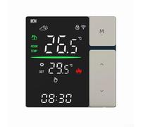 Termostato inteligente WiFi para calefacción eléctrica de suelo y agua, controlador de temperatura programable de 16 A/3 A con pantalla LCD, bloqueo infantil, protección anticongelante, control de