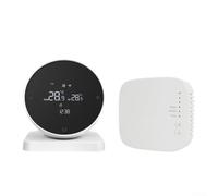 Termostato inteligente WiFi para control de aplicación Tuya Smart-Life, controlador de temperatura programable con acceso remoto, 3 modos, 6 ajustes de temperatura/día, bloqueo infantil, control de