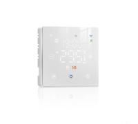 Termostato inteligente WiFi, para controlador de temperatura programable Tuya, para caldera de gas, control remoto de temperatura por aplicación para el hogar (blanco)