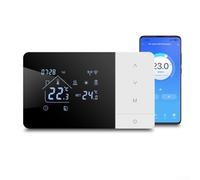 Termostato Inteligente WiFi, Termostato Programable Inalámbrico Compatible con Control de Voz Calibración de Temperatura para Calefacción y Refrigeración