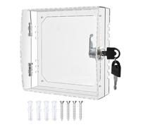 Termostato Lock Box, Small Wall-Mounted Security Cover, Durable Protective Enclosure with Keyed Lock, Fits Various Models, Tamper-Proof Guard