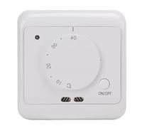 Termostato Mecánico Botón Giratorio Equipo Eléctrico con Calefacción por Suelo para Edificios Comerciales Industriales Civiles Calefacción Blanco para ME720 AC 230V 5 a 40 ℃