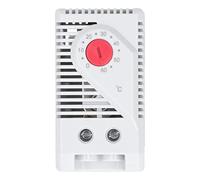 Termostato Mecánico con controlador De Temperatura Ajustable, Interruptor Termostático para Montaje En Riel Din, Material Abs, para Gabinetes Eléctricos, Comunicaciones Y Energía Eólica