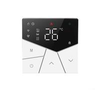 Termostato para calefacción por suelo radiante con módulo WiFi incorporado y control táctil para un funcionamiento remoto sin problemas (negro)