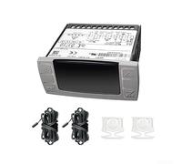 Termostato para frigorífico, 120 V, regulador de temperatura, color gris