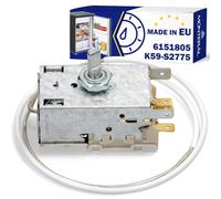 Termostato para Frigorifico 6151805 para Liebherr K59-S2775 para Ranco | con 3 Contactos 4,8 mm AMP Longitud del Tubo Capilar 510 mm - MADE IN EU - MONTERAL