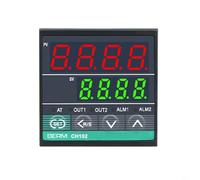 Termostato para inteligente PID CH102 Dual Salida 48x48mm Termostato | Transformador cobre, estabilidad superior, vida útil, compatible contactor AC, voltaje 100-240V