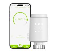 Termostato para Radiador (Válvula), Control WiFi Via Tuya/Smart Life, Compatible con Asistentes Alexa/Google, Instalación Sencilla