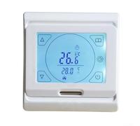 Termostato programable de pantalla táctil para calefacción por suelo radiante con sensor de suelo, programación semanal y función de protección contra congelación