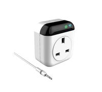 Termostato Programable Inteligente con Conexión WiFi, Controlador de Temperatura, Compatible con Modos de Calefacción/Refrigeración, Control por