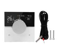 Termostato programable Inteligente Termostato de Pantalla táctil a Color habilitado para WiFi para de calefacción eléctrica con Control de Perilla Material ABS