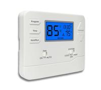 Termostato programable, multietapa, 2 calor/2 frío, termostato avanzado para sistemas HVAC mejorados, retroiluminación azul