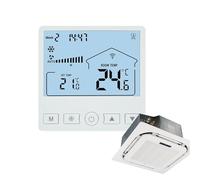 Termostato Programable Para Casa,Termostatos Programables Para Hogares - Controlador de Temperatura LCD de Velocidades y Ahorro Energético Para Sótano Garaje Dormitorio