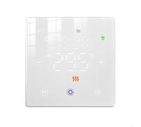 Termostato programable Zigbee con control remoto y compatibilidad para calderas Aplicación de soporte para gestión del clima del hogar inteligente (blanco)