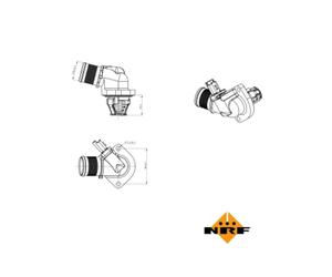 Termostato, refrigerante EASY FIT NRF 725015