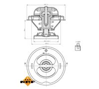 Termostato, refrigerante EASY FIT NRF 725068