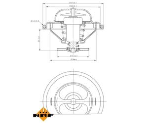 Termostato, refrigerante EASY FIT NRF 725070