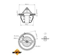 Termostato, refrigerante EASY FIT NRF 725196