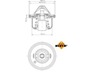 Termostato, refrigerante EASY FIT NRF 725211