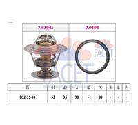 Facet 7.8394 Termostato, refrigerante
