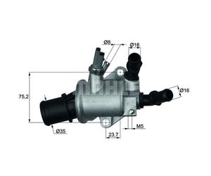 Termostato, refrigerante MAHLE TI 143 88