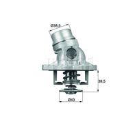Termostato, refrigerante MAHLE TI 32 88