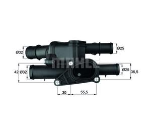 Termostato, refrigerante MAHLE TM 1 105