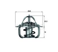 Termostato, refrigerante MAHLE TX 1 92D