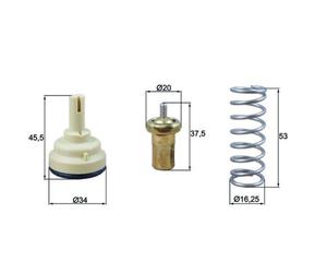 Termostato, refrigerante MAHLE TX 181 105D